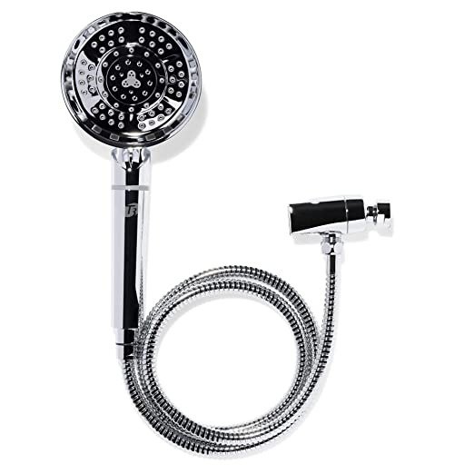 Source Hand-Held Showerhead | Adjustable Hand Held Chrome Shower Head with Chlorine Filter | Mineral Filter Reduces Free Chlorine and Hydrogen Sulfide