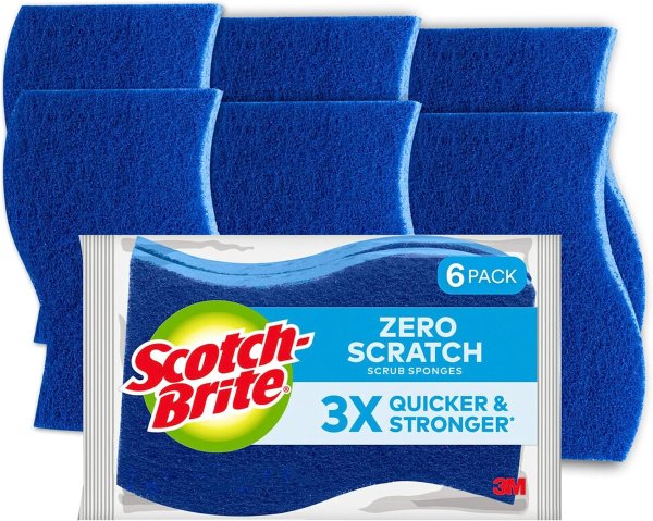 Zero Scratch Non-Scratch Scrub Sponges