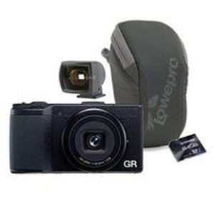 Ricoh GR Compact Digital Camera + Free Ricoh GV-1 Viewfinder(Or Flash) + 64GB SDXC Memory Card