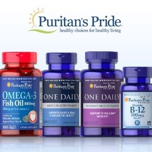 Puritan's Pride 官网精选保健品热卖 收鱼油、Q10辅酶