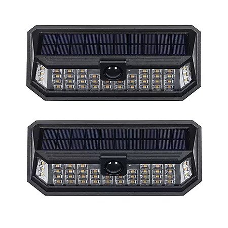 1200 Lumen Linked Solar Motion Activated Wall Light (2-Pack) - Sam's Club