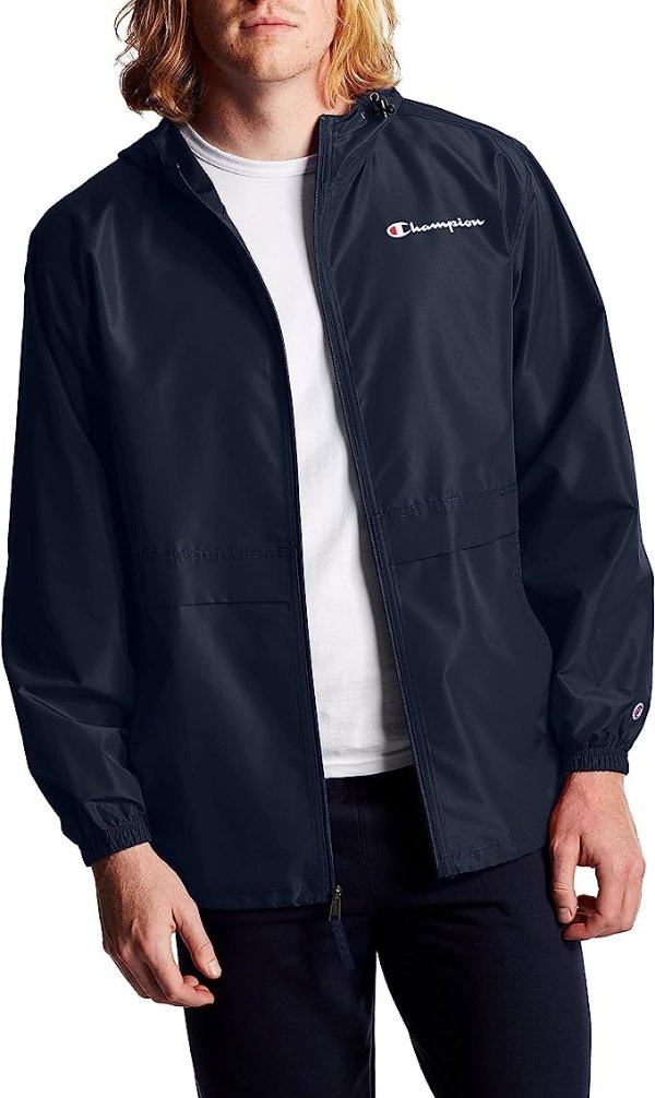 mens Jacket, Wind Resistant Water Resistant Full-zip Hooded Men's Jacket