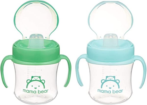 Amazon Brand - Mama Bear Transition Cup (Pack of 2)