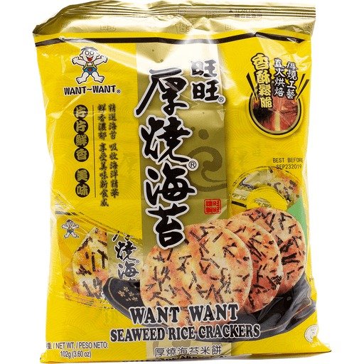 Want-Want Seaweed Rice Cracker 3.59 OZ