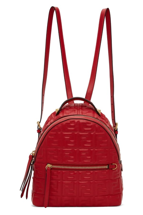 Red Mini 'FF' Backpack
