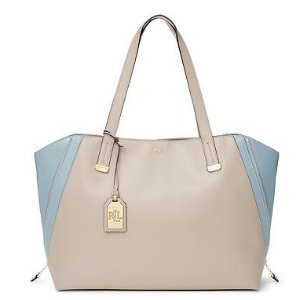 GUILFORD LEATHER TOTE @ Ralph Lauren