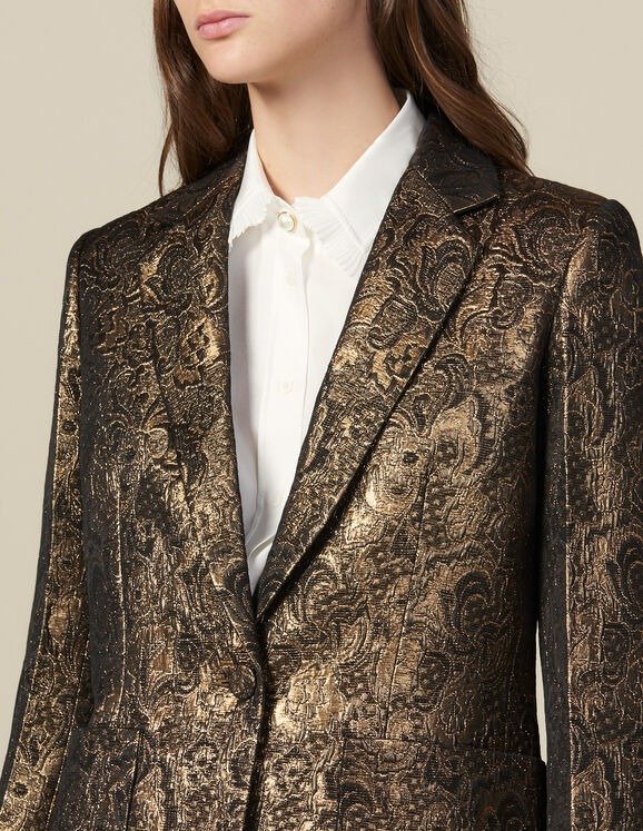 Brocade tailored jacket
