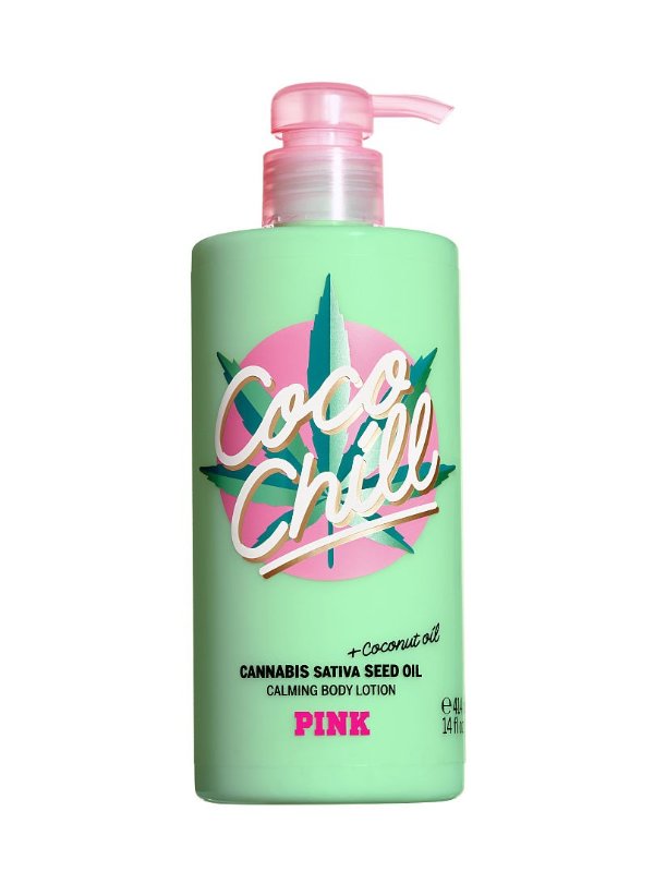PINK Coco Chill Hydrating Body Lotion with Cannabis Sativa Seed Oil