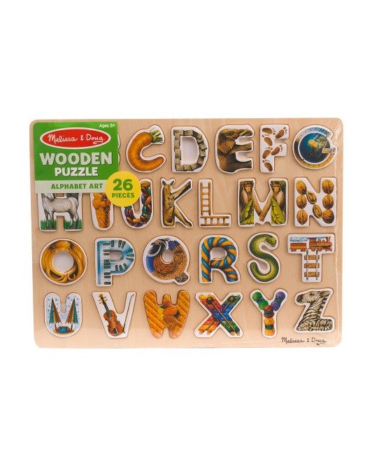 Alphabet Art Wooden Puzzle