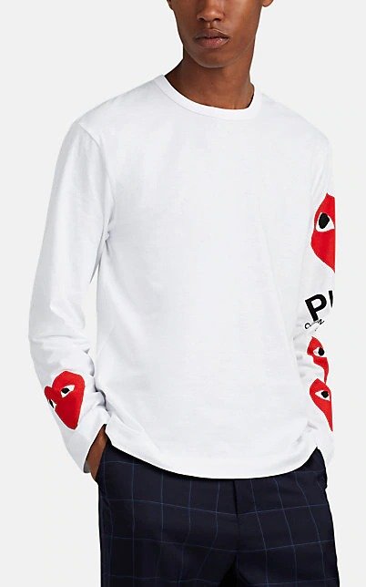 Heart-Logo Cotton Long-Sleeve T-Shirt