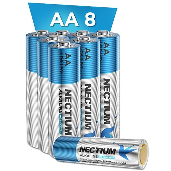 NECTIUM 高性能AA碱性电池 8颗