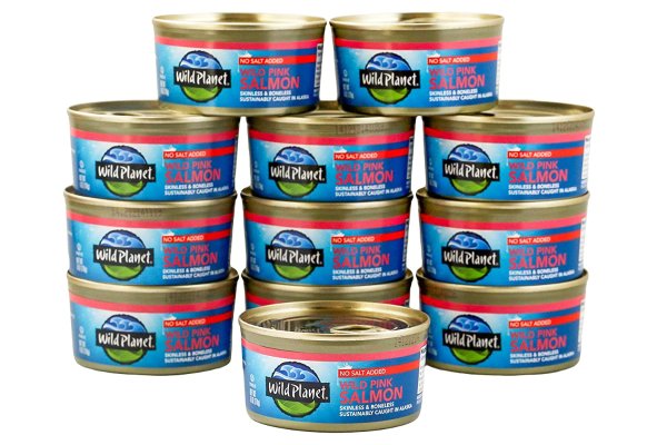 Wild Planet Salmon Pink Wld Alska Ns, 6 Oz (Pack Of 12)