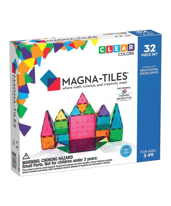 Clear Colors 32-Piece Building Set