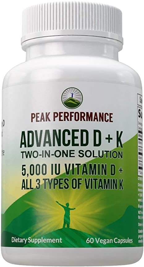 Advanced Vitamin D 5000 IU with All 3 Types of Vitamin K Capsules