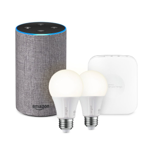 Amazon Echo 2 + SmartThings 桥接器 + 2 Element 智能灯泡