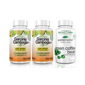 2-Pack of Garcinia Cambogia with 60% HCA with Free Bottle of 60-Count Green Coffee Bean