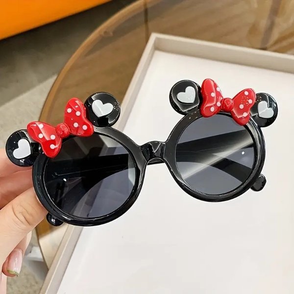 Creative Cute Cartoon Mouse Shaped Sunglasses Sun Protection Decorative Accessories For Outdoor Traveling Holiday Party Boys And Girls Accessories