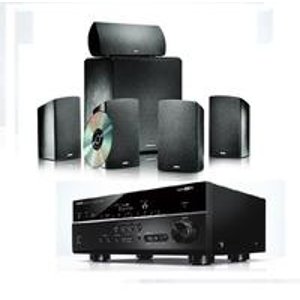 Yamaha RX-V675 Networking AV Receiver and Definitive Technology Home Theater Speaker Package