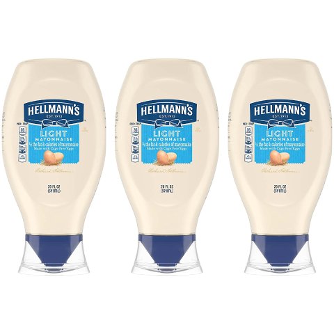 HELLMANNS Light Mayonnais 20 oz, Pack of 3