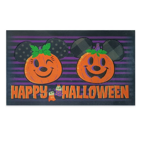 Mickey and Minnie Mouse Halloween Doormat | shopDisney