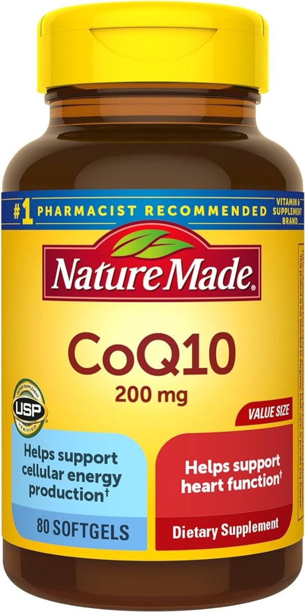 Coq10 200 Mg, Naturally Orange,Value Size, 80-Count