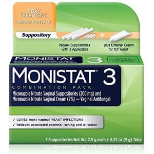 Monistat 女性阴道治疗栓剂+止痒膏 3天用量