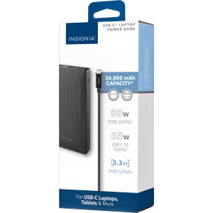 Insignia 80W 26800 mAh Portable Charger