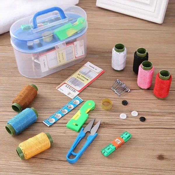 46pcs Set Portable Household Needle And Thread Sewing Tools Thread Kit Organizer Color Random - Arts, Crafts & Sewing - Temu