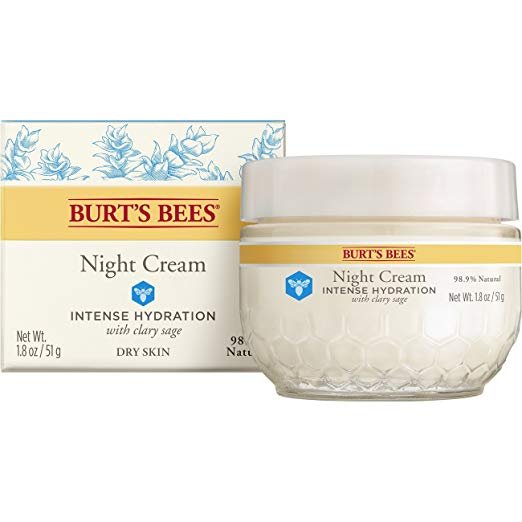 Burt's Bees 保湿晚霜热卖 敏感肌可用