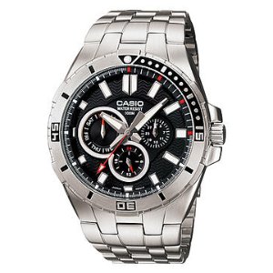 Casio Men's MTD-1060D-1AVDF Stainless Steel Dive Watch