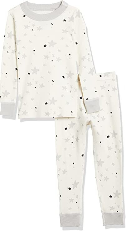 Moon and Back by Hanna Andersson Girls' 2 Piece Long Sleeve Pajama Set