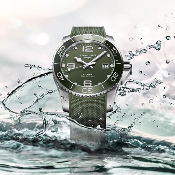 HydroConquest Automatic Green Dial Men's Watch L3.781.4.06.9