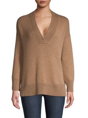 Deep V-Neck Cashmere Sweater