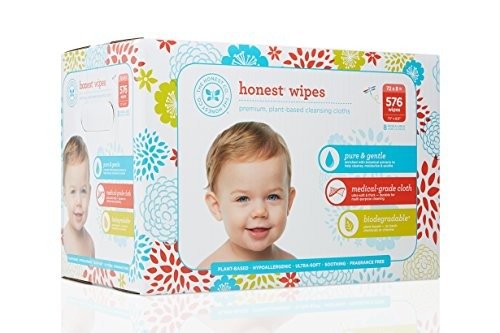 Honest Company Baby Wipes, Fragrance Free, Classic, 576 Count