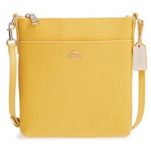 COACH Leather Crossbody Bag-Yellow @ Nordstrom.com