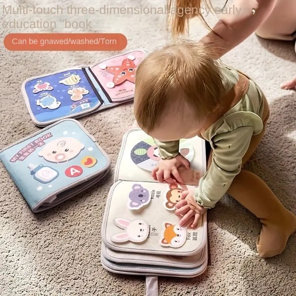 Infant Baby Early Education Cloth Book Tear-resistant And Biteable Halloween Thanksgiving Christmas Gifts