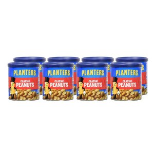 Planters Limited Edition Classic Peanuts (8 ct Pack, 6 oz Canisters)