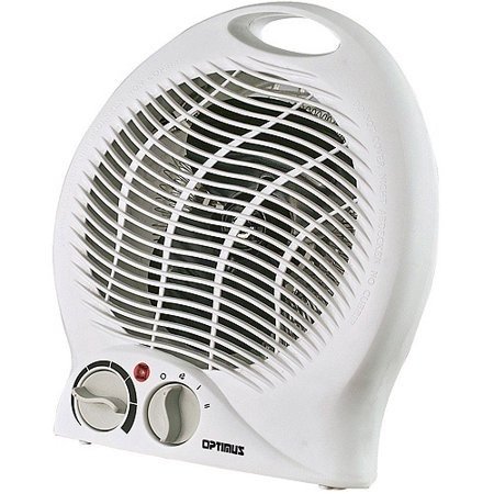 Portable Fan Heater with Thermostat, White H-1322