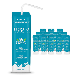 Ripple 非乳制牛奶香草口味 8oz 12盒装