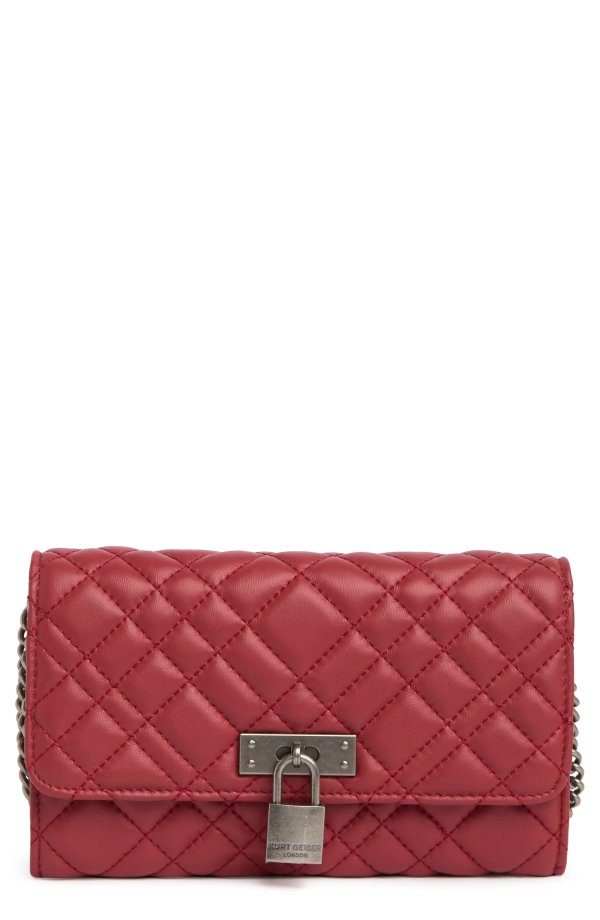 Brixton Quilted Chain Wallet