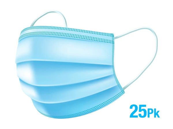 Disposable Face Masks Surgical mask For Home & Office - 3-Ply Breathable & Comfortable Filter Safety Mask - 25 PCS FDA - Monoprice.com