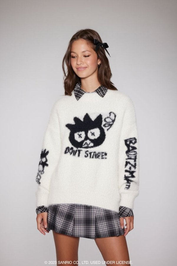 Badtz-Maru Fuzzy Knit Sweater