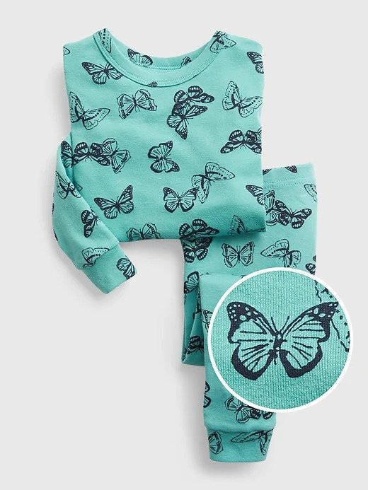 babyGap 100% Organic Cotton Butterfly Print PJ Set