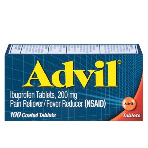 Advil止痛退烧药 布洛芬200mg 100片