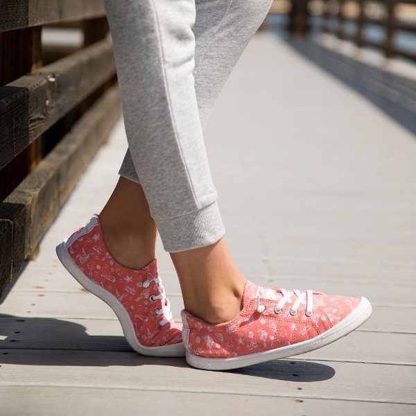 The Little Mermaid Canvas Shoes for Girls by ROXY Girl - Coral | shopDisney