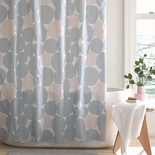Simply Essential™ Abstract Dot 54-Inch x 80-Inch PEVA Shower Curtain | Bed Bath & Beyond