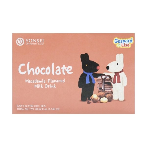 Yonsei Chocolate Macadamia Flavored Milk 6*190ml