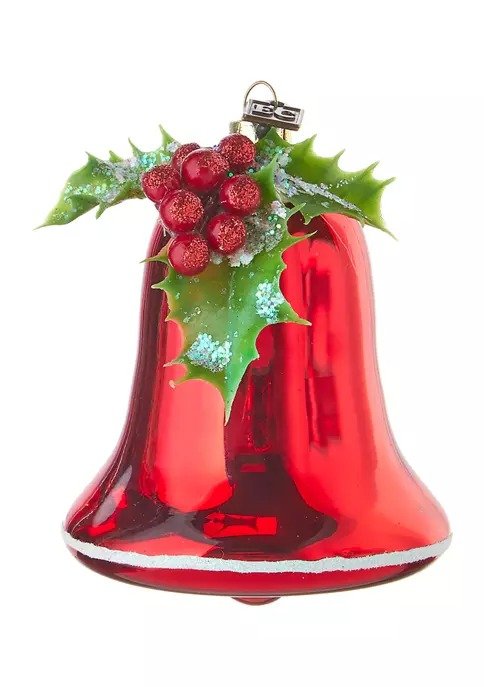 Red Retro Bell Ornament