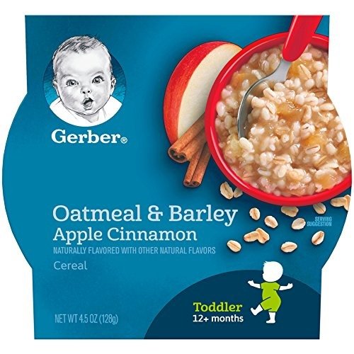 Oatmeal & Barley - Apple Cinnamon Cereal, 4.5-Ounce (Pack of 8)