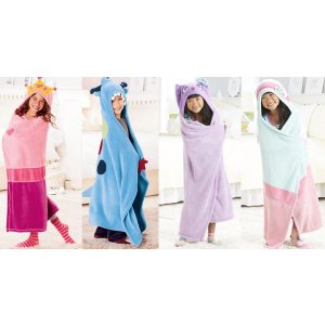 Jumping Beans Hooded Microplush Throws @ Kohl's